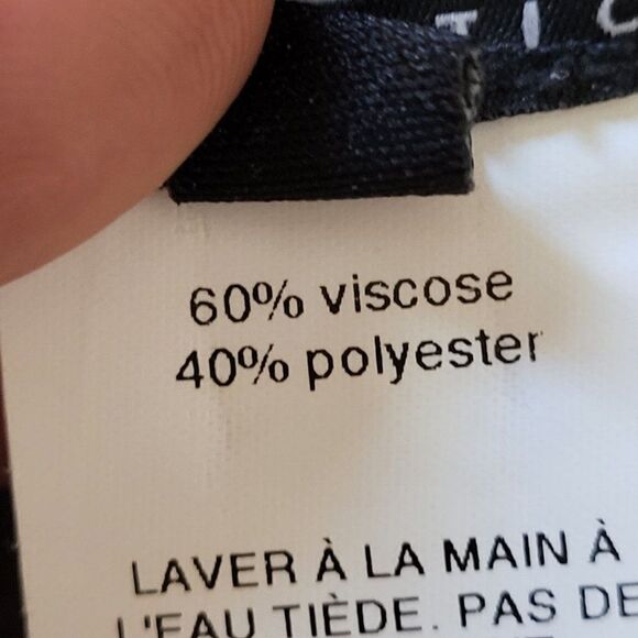 Vex Trouser Pants 42 Gray Lightweight High-Rise Wide Flowy Contrast Stitching - Picture 10 of 10